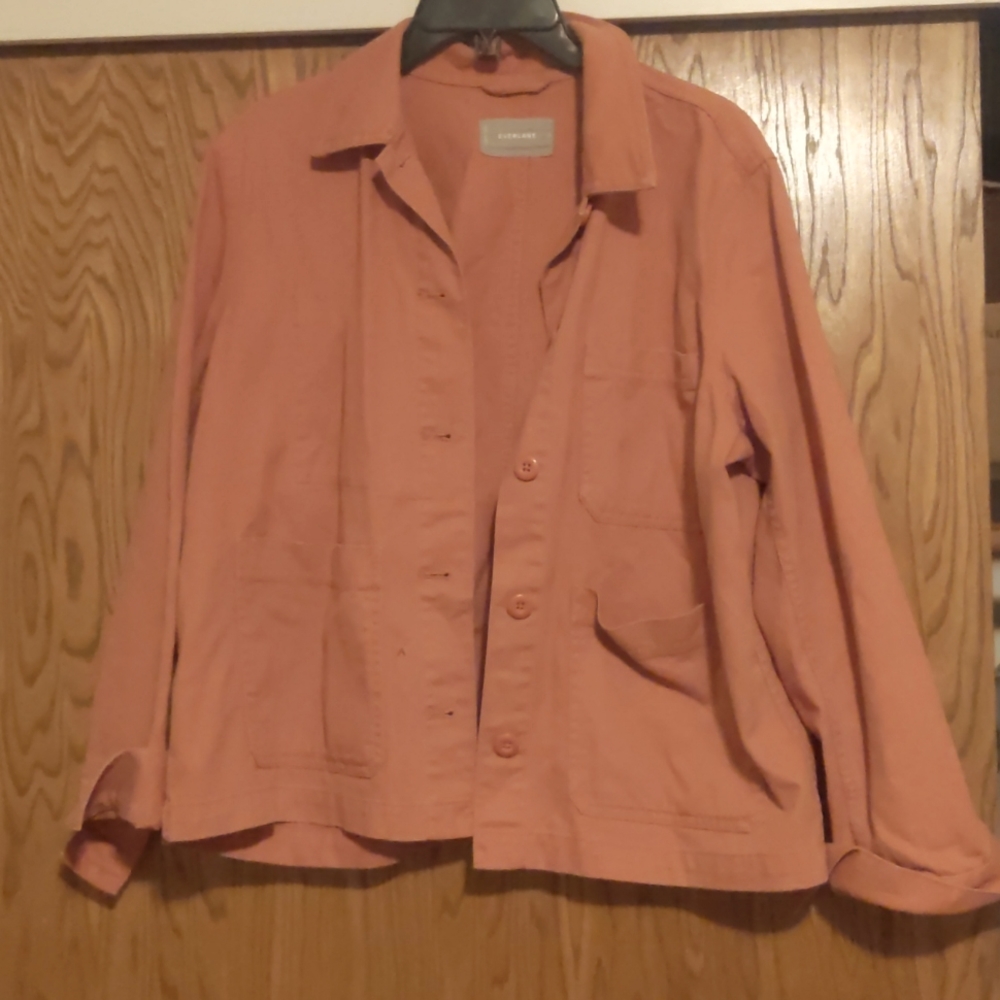 Everlane pink jacket, large but fits like a medium